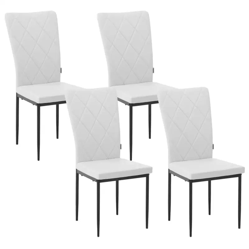BukkitBow - Set Eetkamerstoelen - Lederen/Fluwelen Stoelen - Sterk Metalen Frame - Geschikt voor Diverse Interieurstijlen - Zithoogte: 46CM