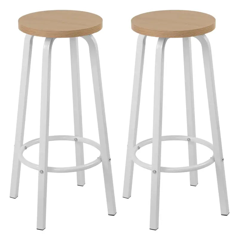 BukkitBow - Set van 2 Barkrukken - Sterk Metalen Frame - Ergonomisch met Voetensteun - Multifunctioneel Design - Zithoogte: 72CM