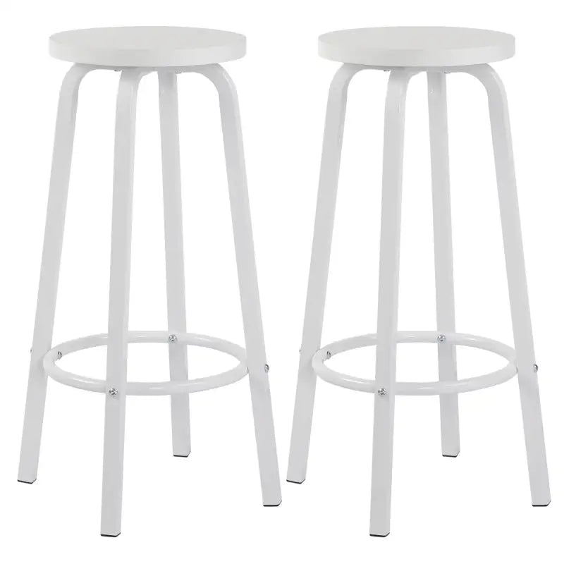 BukkitBow - Set van 2 Barkrukken - Sterk Metalen Frame - Ergonomisch met Voetensteun - Multifunctioneel Design - Zithoogte: 72CM