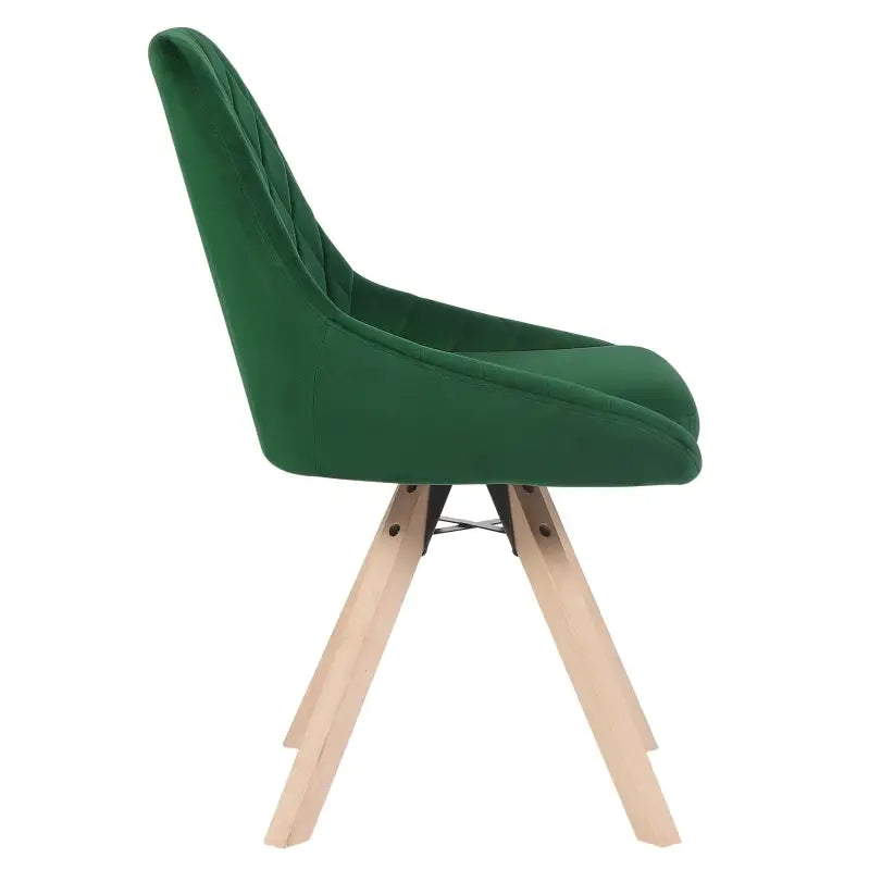 BukkitBow - Set van 2 Fluwelen Draaistoelen - met Beukenhouten Poten - Multifunctioneel en Comfortabel - Zithoogte: 46CM