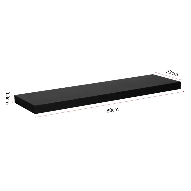 BukkitBow - Set van 2 Wandplanken - MDF - Zwevend Design - Diverse Maten - Maximale Belasting 5kg