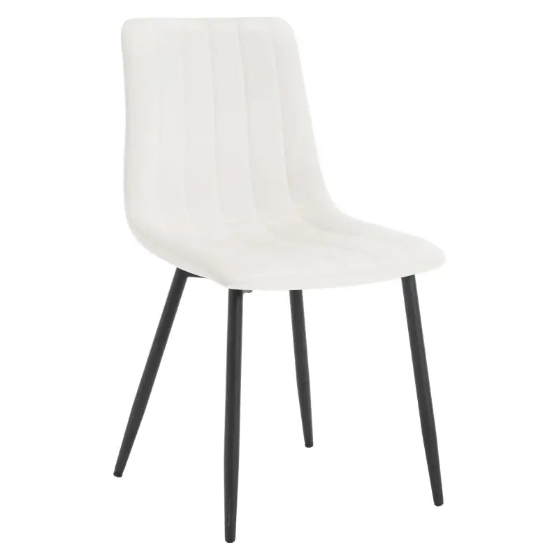 BukkitBow - Set van 4 Eetkamerstoelen - Fluweel of Lederen & Metalen Poten - Ergonomisch Design - Scandinavische Stijl