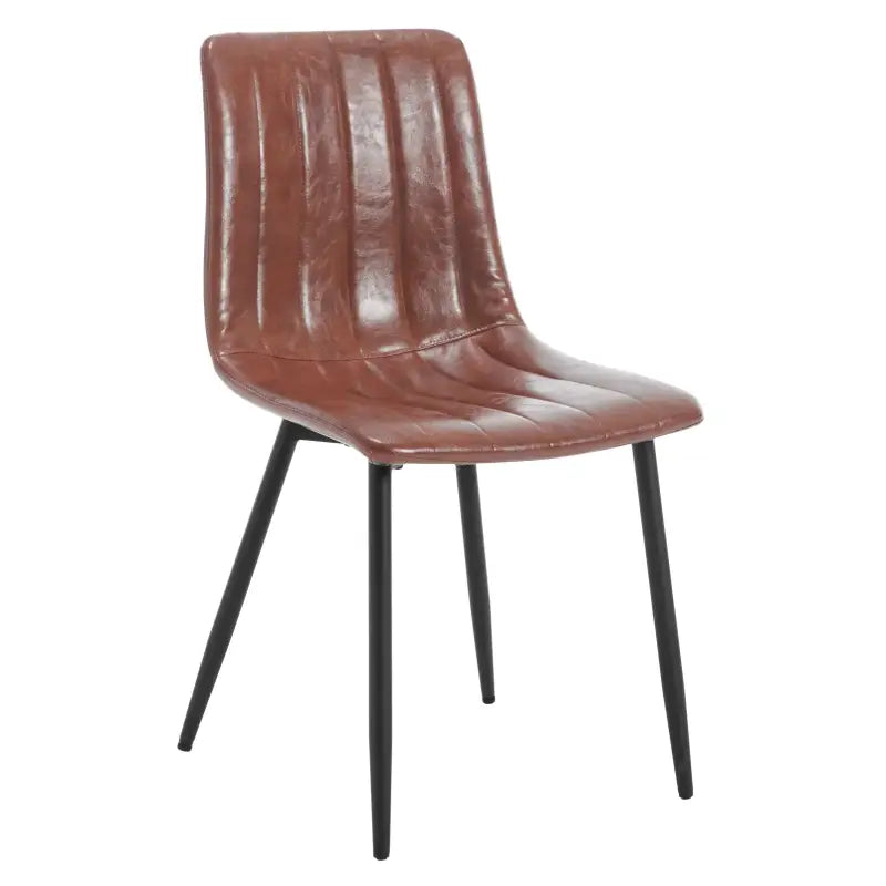BukkitBow - Set van 4 Eetkamerstoelen - Fluweel of Lederen & Metalen Poten - Ergonomisch Design - Scandinavische Stijl