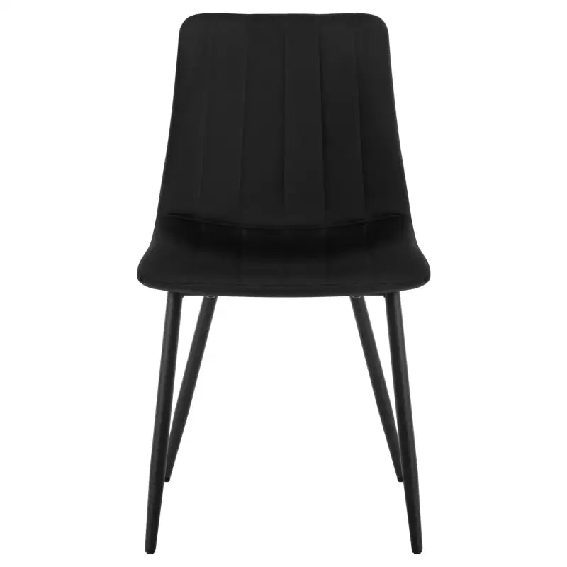 BukkitBow - Set van 4 Eetkamerstoelen - Fluweel of Lederen & Metalen Poten - Ergonomisch Design - Scandinavische Stijl