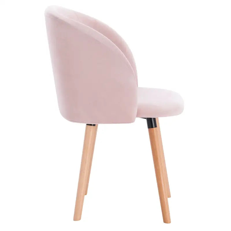 BukkitBow - Set van 4 Fluwelen Stoelen - met Massief Houten Frame - Ergonomisch en Stijlvol - Zithoogte: 47CM