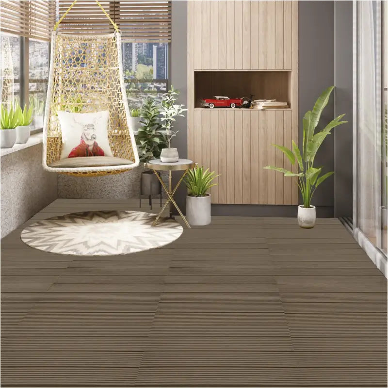BukkitBow - Set WPC Terrastegels - 30x60cm - Plug-in Systeem - 6 Tegels