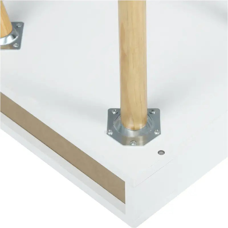 BukkitBow - Smal Nachtkastje met Lade - MDF en Massief Hout - Max Belasting: 5KG - 39.8x40.5x49cm