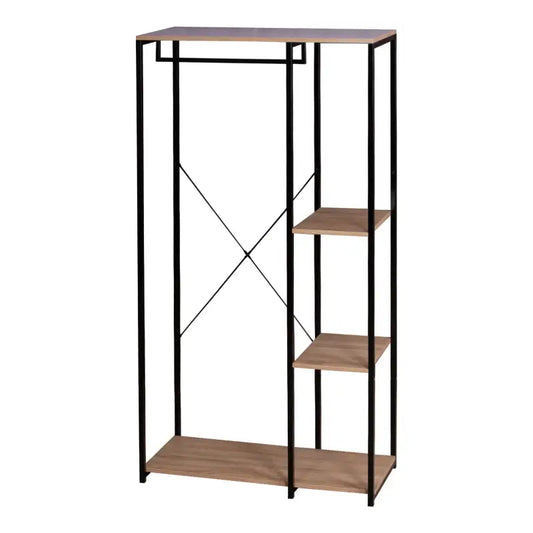 BukkitBow - Staande Kapstok met Planken en Ophanghaak voor Jassen - Inclusief Schoenenplank