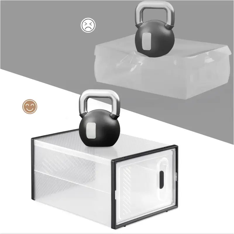 BukkitBow - Stapelbare Schoenendozen - Sneaker Organizer - Transparant