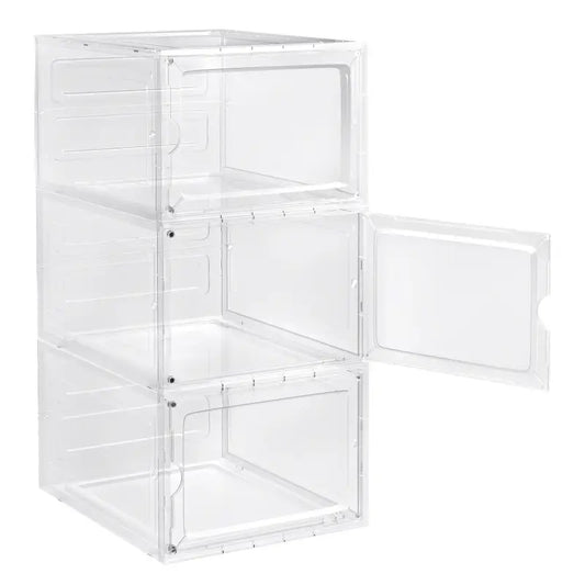 BukkitBow - Stapelbare Schoenenopbergdozen - 3 of 6 Bakken - Transparant - Ruimtebesparend