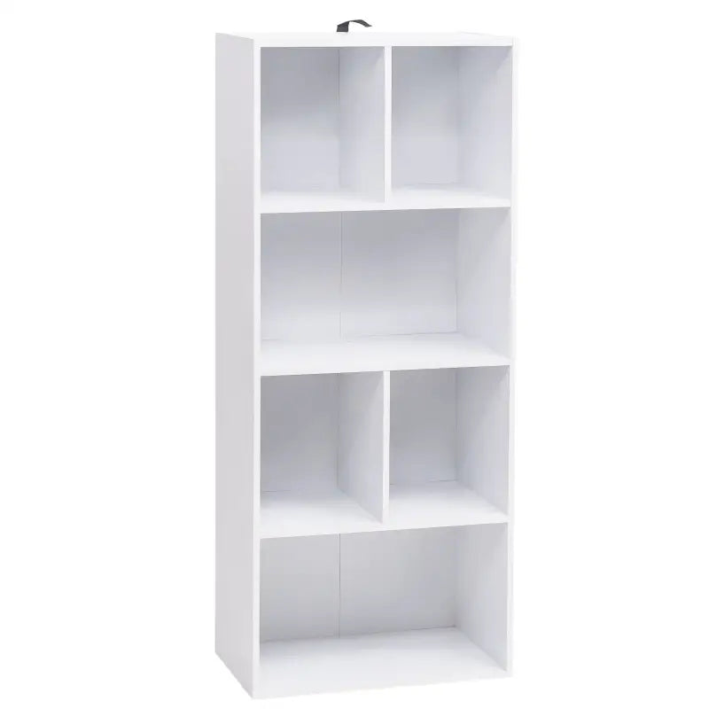 BukkitBow - Stijlvolle Boekenkast - 6 Compartimenten - Multifunctioneel Design - Veilig & Duurzaam - 50x30x118cm