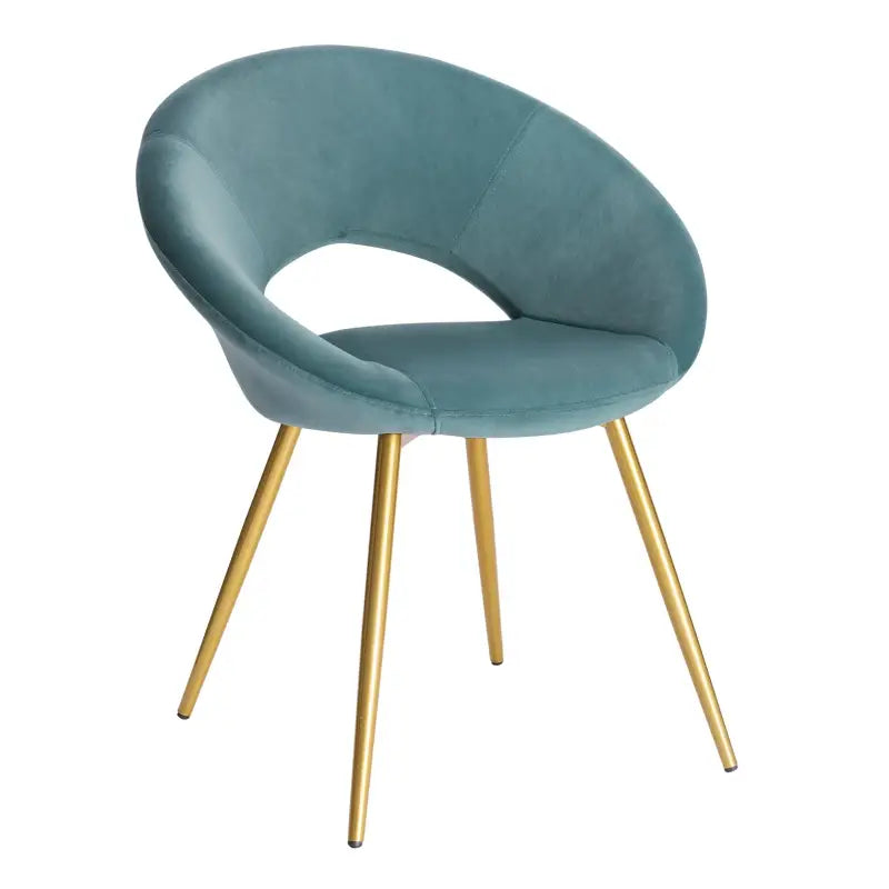 BukkitBow - Stijlvolle Eetkamerstoel - Comfortabel Fluweel - Ergonomisch Ontwerp - Veelzijdig Gebruik - Zithoogte: 47CM