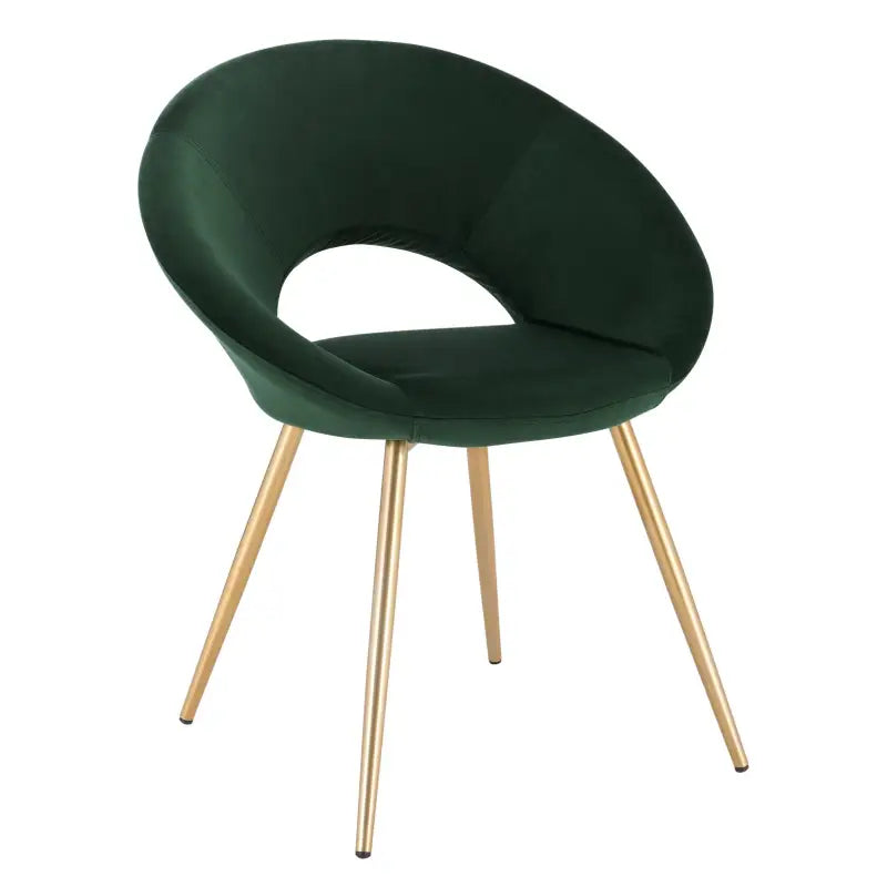 BukkitBow - Stijlvolle Eetkamerstoel - Comfortabel Fluweel - Ergonomisch Ontwerp - Veelzijdig Gebruik - Zithoogte: 47CM