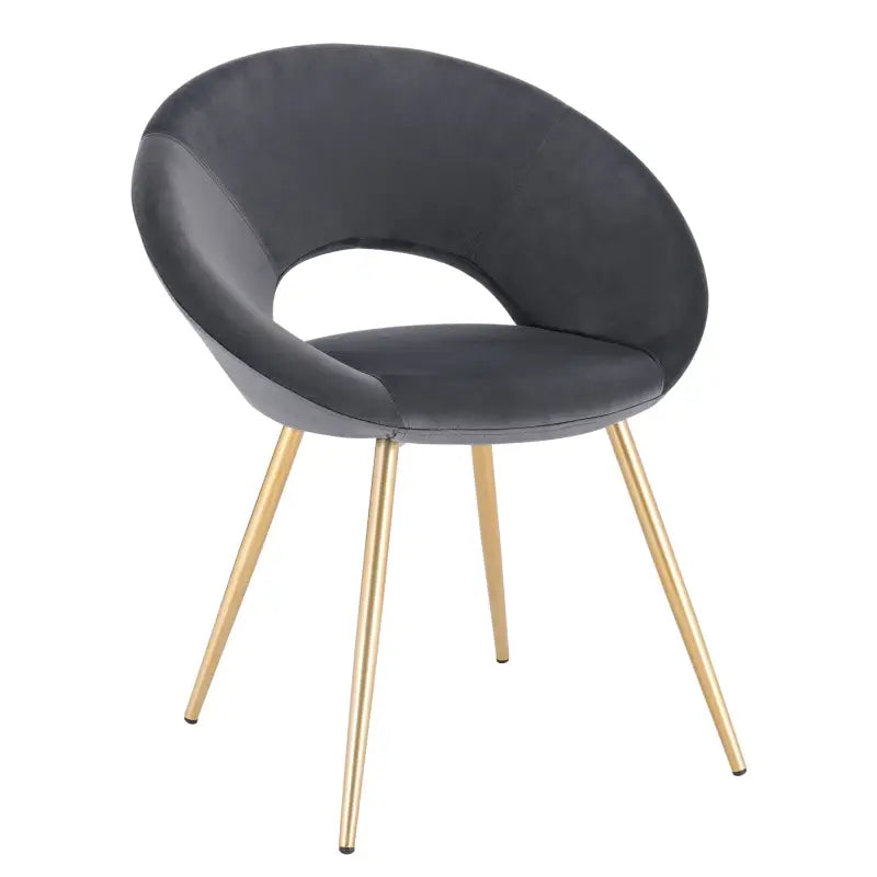 BukkitBow - Stijlvolle Eetkamerstoel - Comfortabel Fluweel - Ergonomisch Ontwerp - Veelzijdig Gebruik - Zithoogte: 47CM