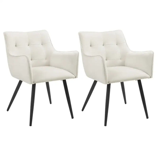 BukkitBow - Stijlvolle Eetkamerstoelen - Zachte Zitting - Fluwelen of Lederen Stoelen - Multifunctioneel - 57x80x57CM