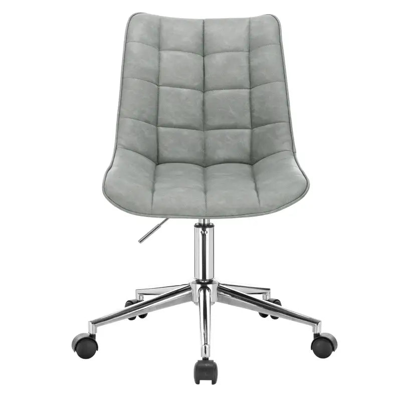 BukkitBow - Stoel / Bureaustoel - Verstelbaar met Wielen - Fluweel/Linnen/Synthetisch Leder - Verchroomd Staal - Ergonomisch Design - 360° Draaibaar