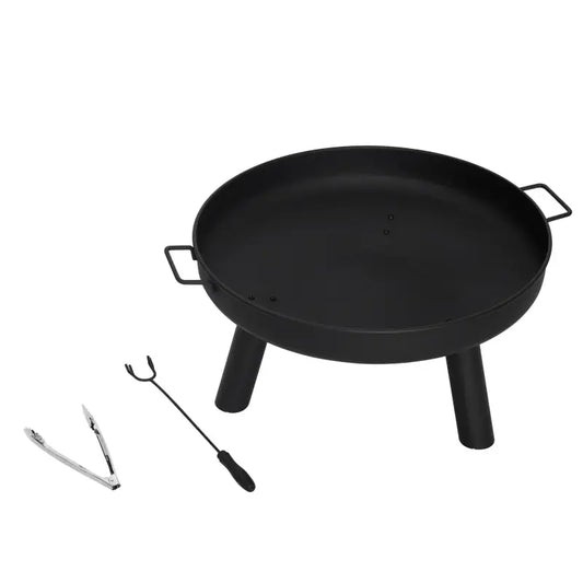 BukkitBow - Terras Vuurkorf / Camping Barbecue / Vuurschaal - Hittebestendige Coating - 61CM Doorsnede - Zwart