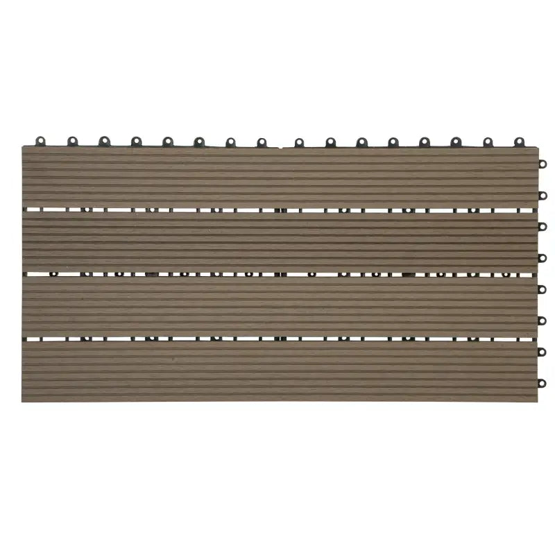 BukkitBow - Terrasplanken / Vlonderplanken - Vloertegels Houtlook - Snel Kliksysteem - Diverse Kleuren - 30x60cm - Set van 6 Stuks voor 1M²