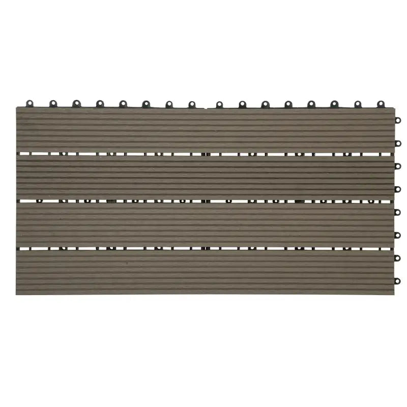 BukkitBow - Terrasplanken / Vlonderplanken - Vloertegels Houtlook - Snel Kliksysteem - Diverse Kleuren - 30x60cm - Set van 6 Stuks voor 1M²