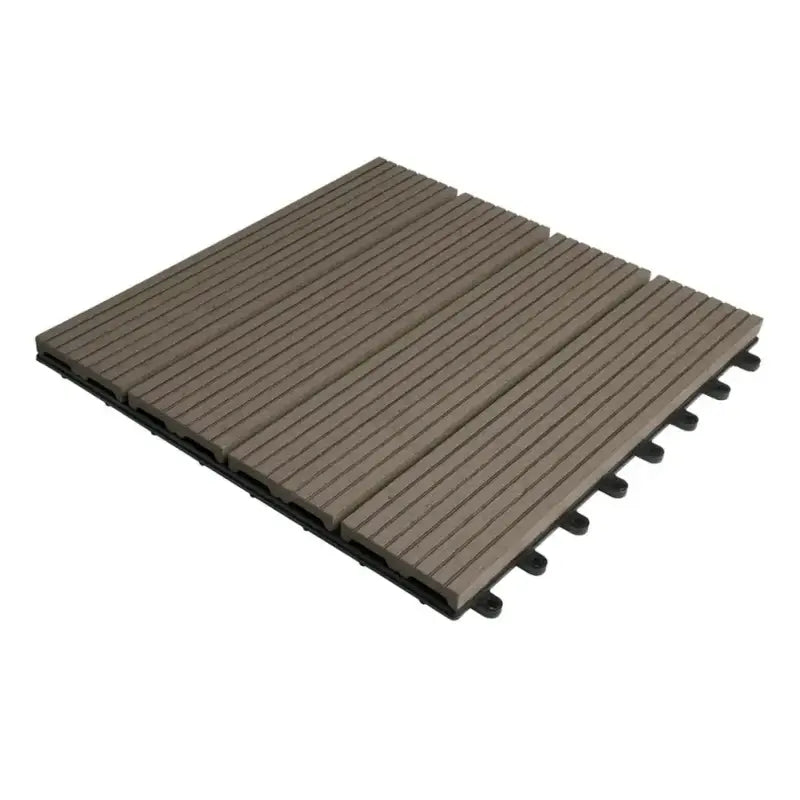 BukkitBow - Terrasplanken / Vlonderplanken - Vloertegels Houtlook - Snel Kliksysteem - Diverse Kleuren - 30x30cm - Set van 11 Stuks