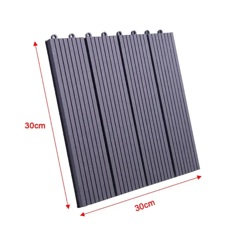 BukkitBow - Terrasplanken / Vlonderplanken - Vloertegels Houtlook - Snel Kliksysteem - Diverse Kleuren - 30x30cm - Set van 11 Stuks