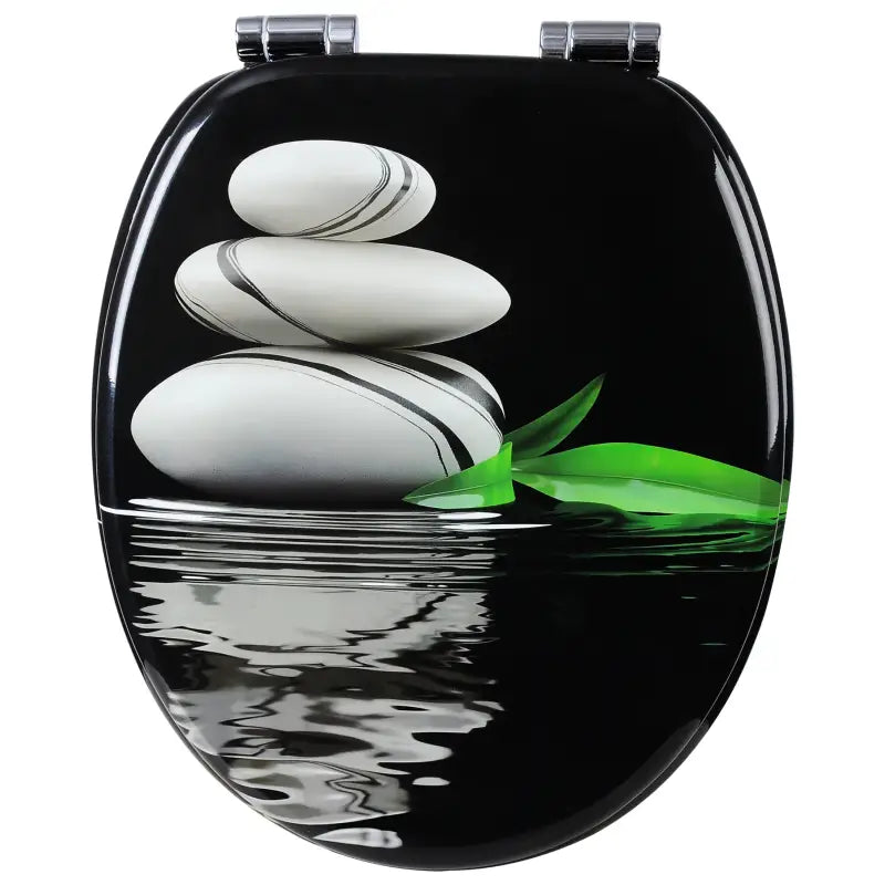 BukkitBow - Toiletbril met Softclose - Toiletbril / Toiletzitting met Print - Antibacterieel - V1