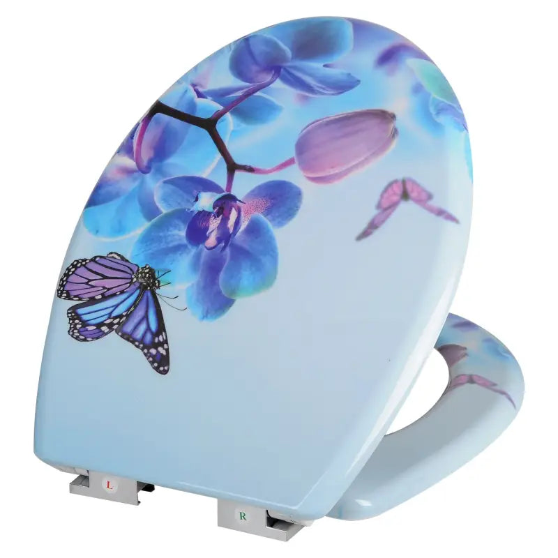 BukkitBow - Toiletbril met Softclose - Toiletbril / Toiletzitting met Print - Antibacterieel - V4