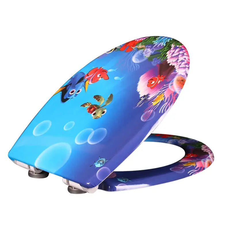 BukkitBow - Toiletbril met Softclose - Toiletbril / Toiletzitting met Print - Antibacterieel - V5