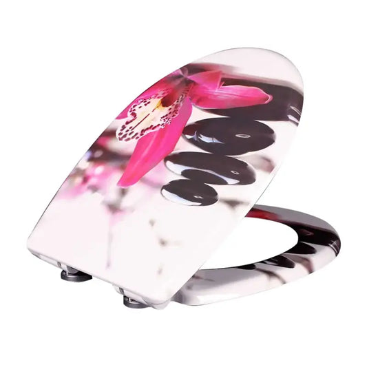 BukkitBow - Toiletbril met Softclose - Toiletbril / Toiletzitting met Print - Antibacterieel - V5