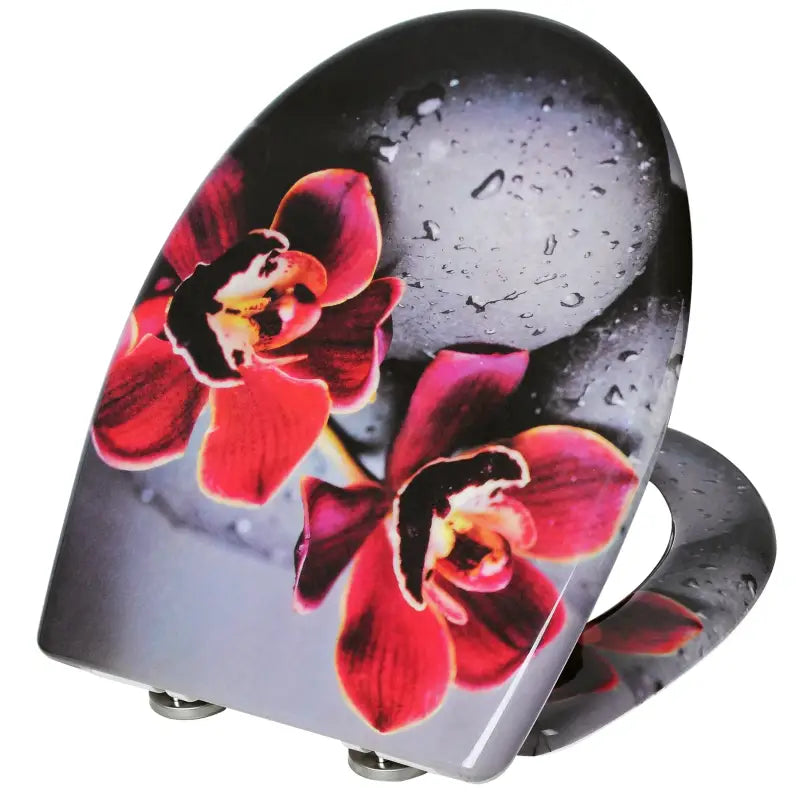 BukkitBow - Toiletbril met Softclose - Toiletbril / Toiletzitting met Print - Antibacterieel - V5
