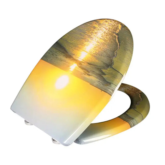 BukkitBow - Toiletbril met Softclose - Toiletbril / Toiletzitting met Print - Antibacterieel - V5