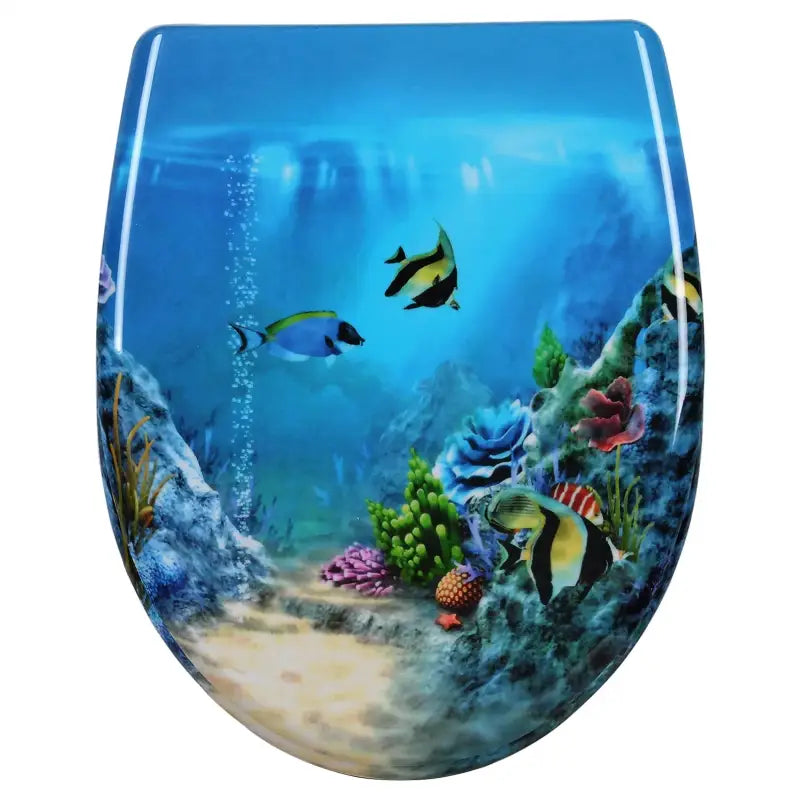 BukkitBow - Toiletbril met Softclose - Toiletbril / Toiletzitting met Print - Antibacterieel - V5