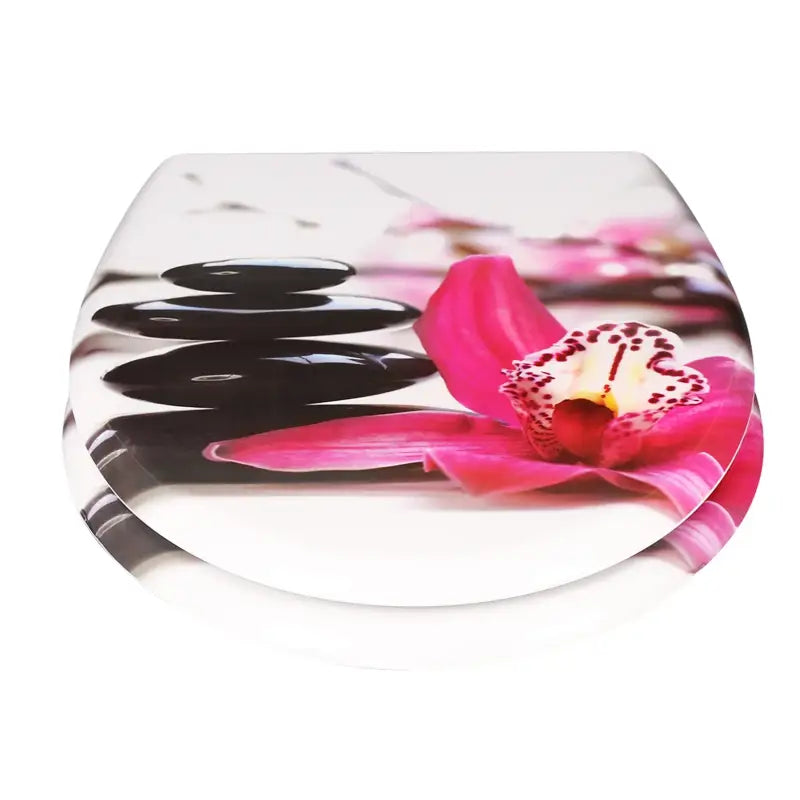 BukkitBow - Toiletbril met Softclose - Toiletbril / Toiletzitting met Print - Antibacterieel - V5
