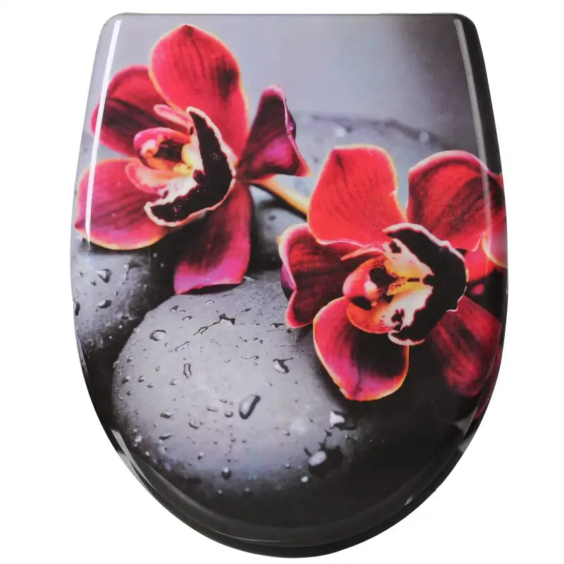BukkitBow - Toiletbril met Softclose - Toiletbril / Toiletzitting met Print - Antibacterieel - V5