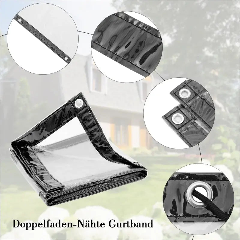 BukkitBow - Transparant Dekzeil / Waterdicht Doek - PVC 380g/m² - Aluminium Oogjes - Verschillende Afmetingen