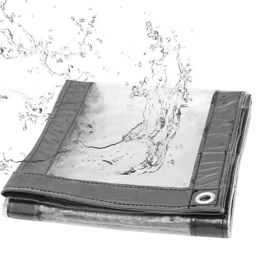 BukkitBow - Transparant Dekzeil / Waterdicht Doek - PVC 380g/m² - Aluminium Oogjes - Verschillende Afmetingen