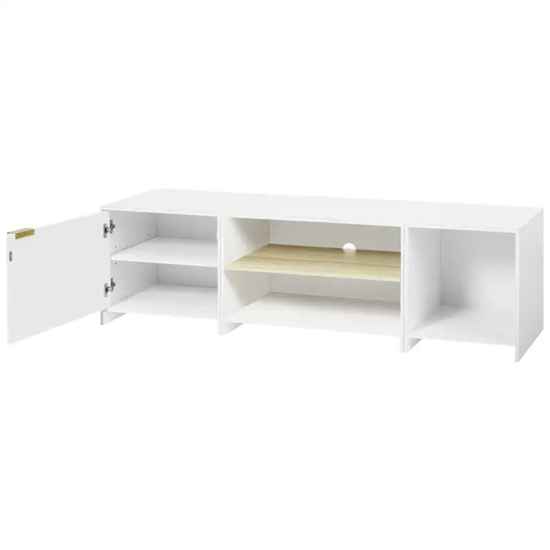 BukkitBow - TV-Kast met Opslagruimte - Stevig MDF Hout - 3-in-1 Modulair Ontwerp - Modern Scandinavische Stijl - 160x45x39cm