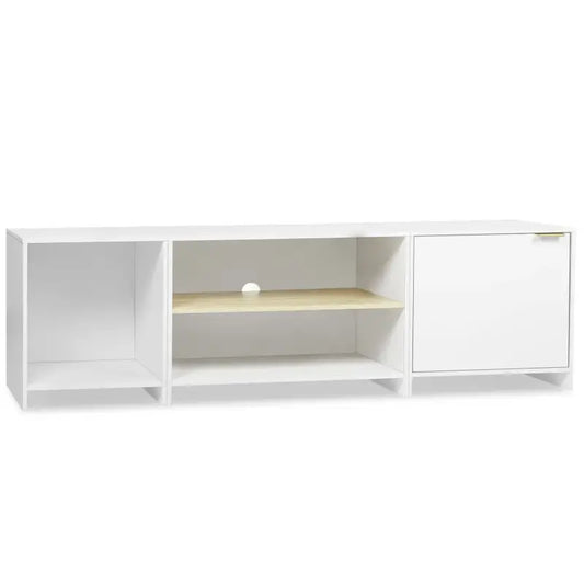 BukkitBow - TV-Kast met Opslagruimte - Stevig MDF Hout - 3-in-1 Modulair Ontwerp - Modern Scandinavische Stijl - 160x45x39cm