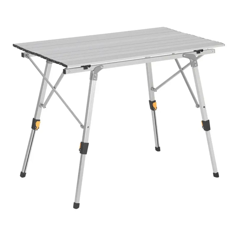 BukkitBow - Verstelbare Aluminium Klaptafel - Compact en Draagbare Campingtafel - 30Kg Max Belasting - Inclusief Opbergzak - 90x52.2x(45-72) cm