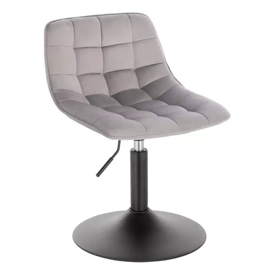 BukkitBow - Verstelbare Barkruk Fluweel - Staal Frame - Ergonomisch met Rugleuning - 120kg Draagvermogen - Zithoogte: 38-49.5CM