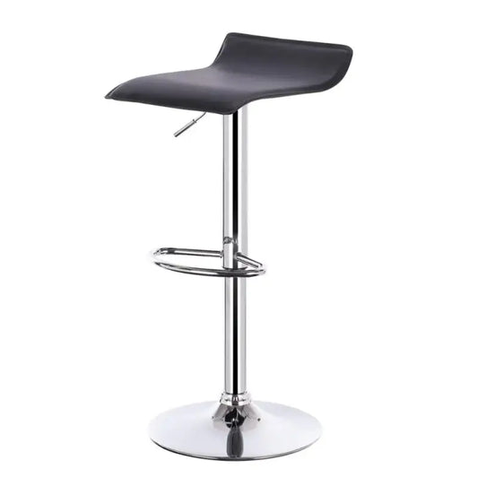 BukkitBow - Verstelbare Barkruk - Kunstleer-Verchroomd Staal - Ergonomisch & 360 Graden Rotatie - 100 kg Draagkracht