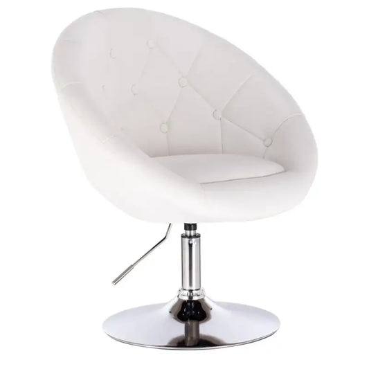 BukkitBow - Verstelbare Barkruk / Relaxstoel - Verchroomd Staal met Synthetisch Leer of Fluweel - Ergonomisch met Armsteun - Zithoogte: 45-57CM