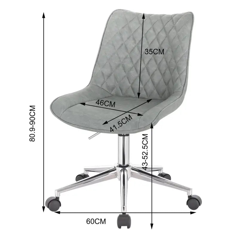 BukkitBow - Verstelbare Bureaustoel - Ergonomisch Ontwerp - Stevig en Duurzaam - Verstelbaar en Draaibaar - Veelzijdig Gebruik - 46x41.5x80.9-90cm
