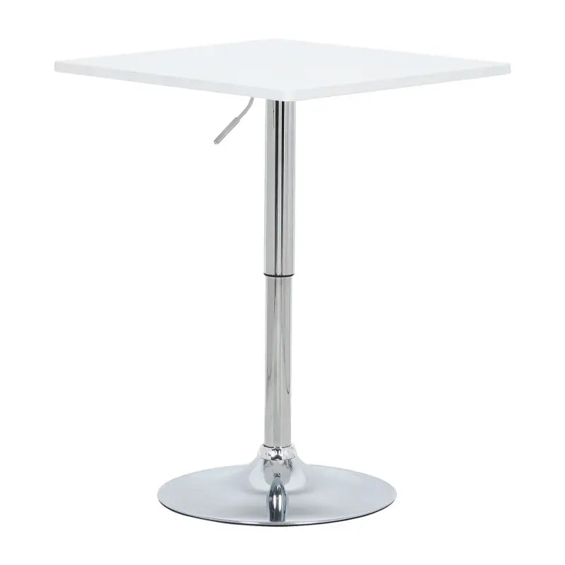 BukkitBow - Vierkante Bartafel - Verstelbaar in Hoogte Zwart of Wit - 60cm Diameter