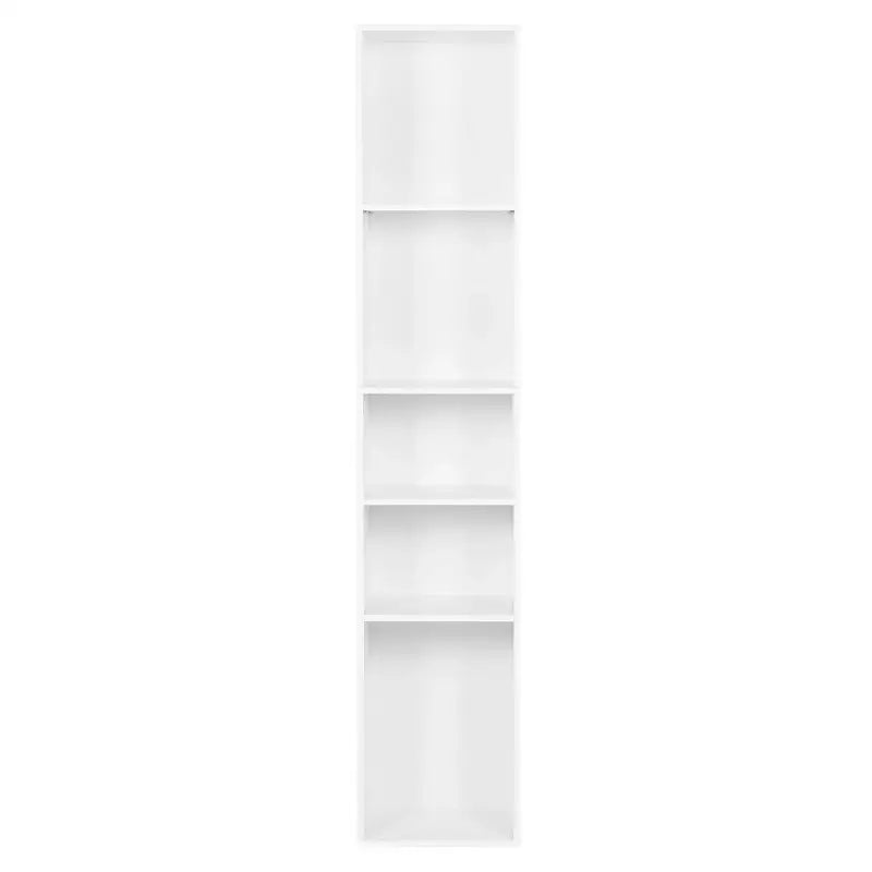 BukkitBow - Vrijstaande Boekenkast met 5 Kubussen - Vitrinekast / Organizer voor Woonkamer - 30x151x26cm