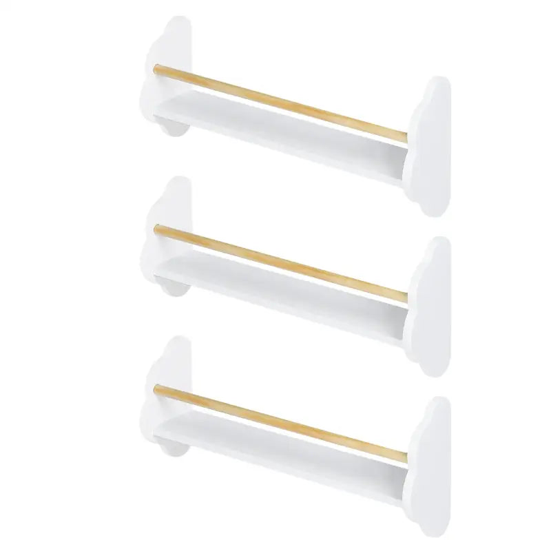 BukkitBow - Wandplanken voor Kinderen / Kinderkamer - Rechtopstaande Boekenplanken - Set van 3 Stuks