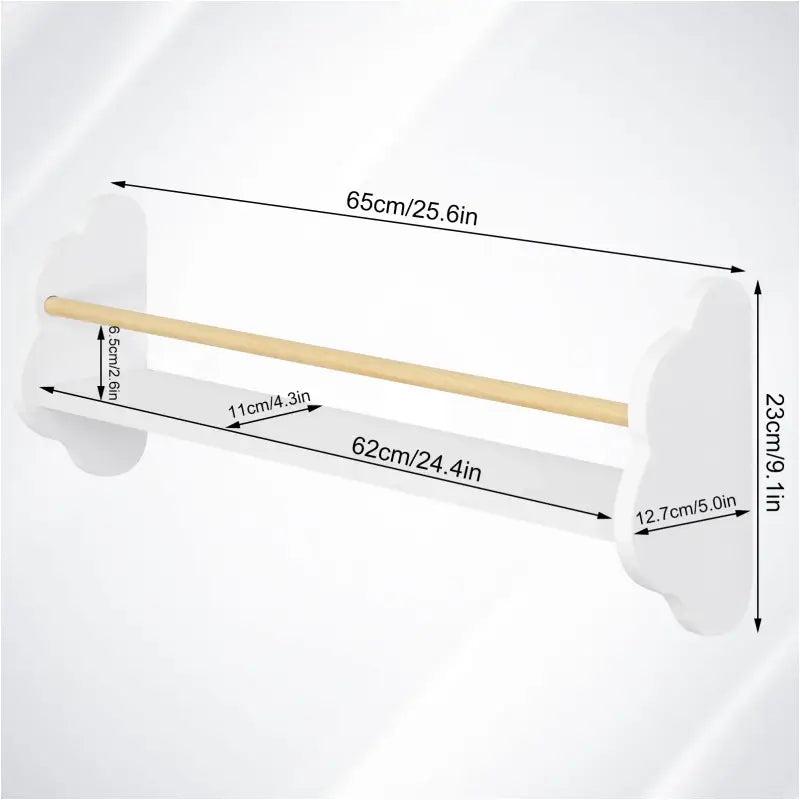 BukkitBow - Wandplanken voor Kinderen / Kinderkamer - Rechtopstaande Boekenplanken - Set van 3 Stuks
