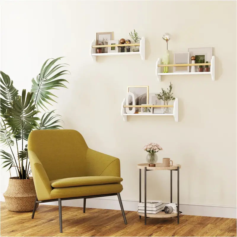 BukkitBow - Wandplanken voor Kinderen / Kinderkamer - Rechtopstaande Boekenplanken - Set van 3 Stuks
