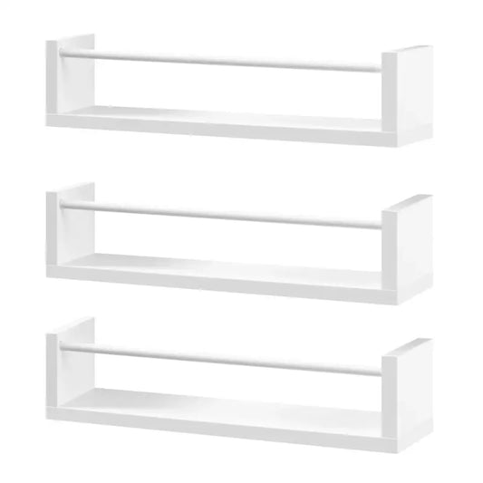 BukkitBow - Wandplanken - Zwevende Rekken - 3 Stuks - 40CM Breed - Wit