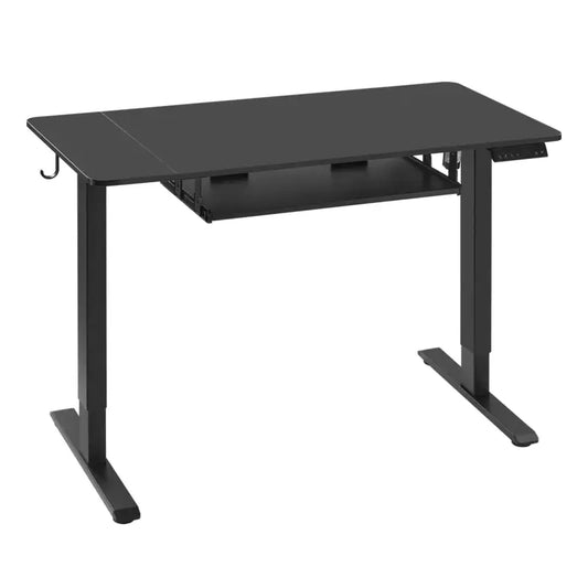 BukkitBow - Zit Sta Bureau - Met toetsenbord lade - Verstelbaar in Hoogte met 2 Motoren en Anti Botsing